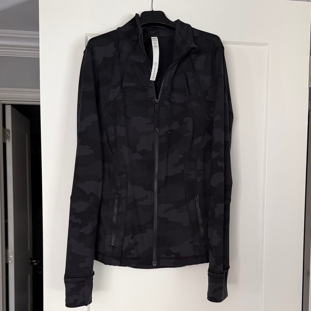 Lululemon Athletica Black Camo Utility Jacket